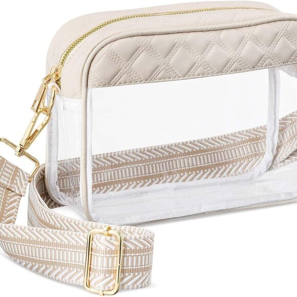 Waterproof Clear Crossbody Purse for Women - Perfect for Stadiums & Festivals - Picture 7 of 7